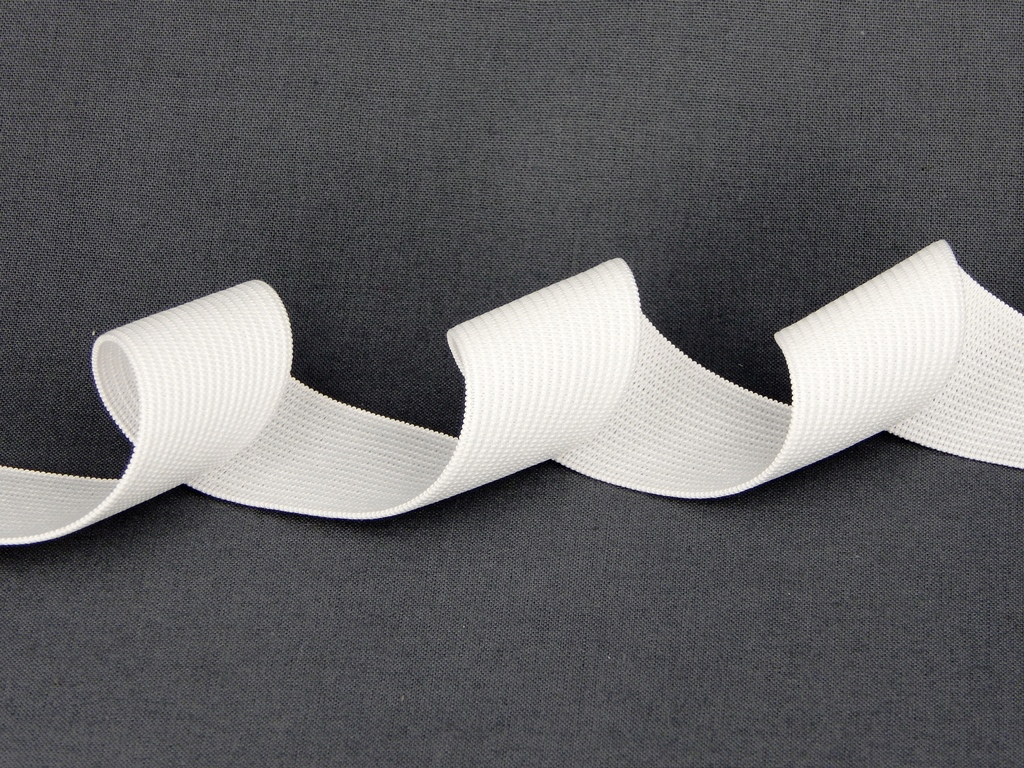 картинка Тесьма эластичная вязаная (стандарт) 30 мм  белая к2885 АО «Лента»